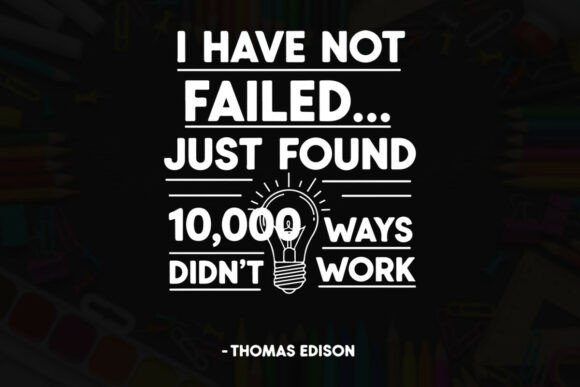 Edison on Experimentation and Insight: A Bold Teacher T-Shirt Graphic Design