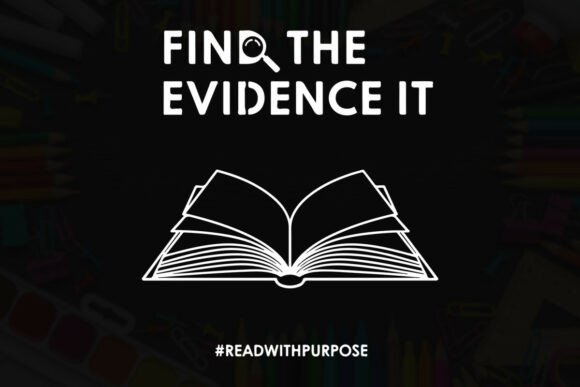 Find the Evidence - Open Book Design Graphics