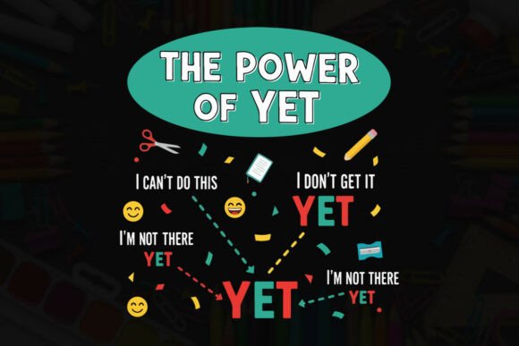 Growth Mindset I Can't Becomes I Can Graphics