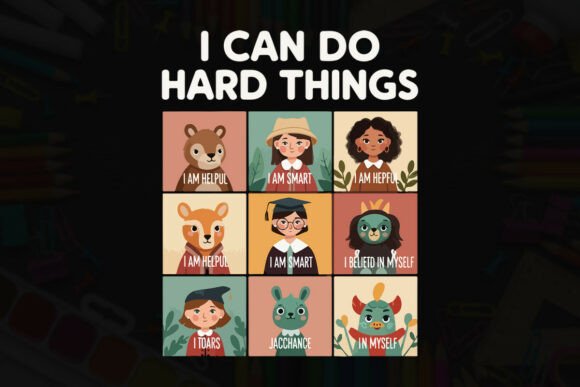 Helpful Smart Self-Belief Affirmation Graphics for T-Shirt Designs