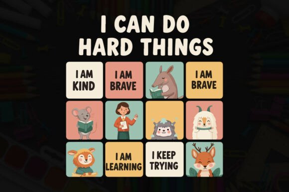 Kind Brave Learning Affirmation Art Embroidery Review