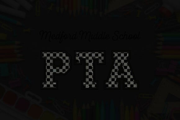 Medford Middle School PTA Typography Graphics