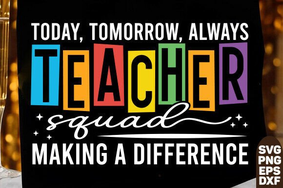 Teacher Squad PNG, Back to School Shirt Graphics