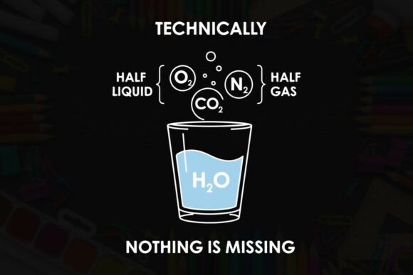 Technically Nothing Missing Half Water Graphics and T-Shirt Designs