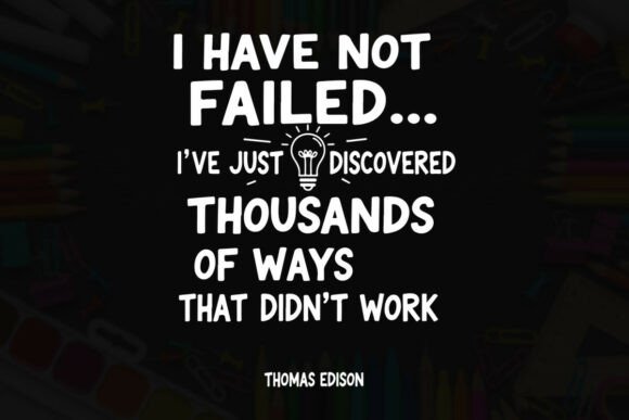 Thomas Edison's Insight on Success Graphics
